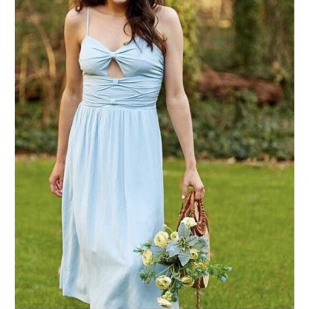 Altar'd State Sky Blue Midi Dress